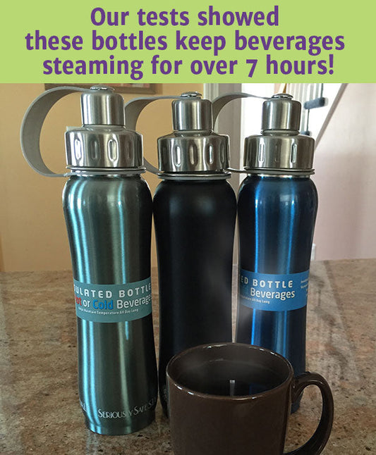 A Stainless Steel Insulated Water Bottle that Stays Hot for Over 7 Hours