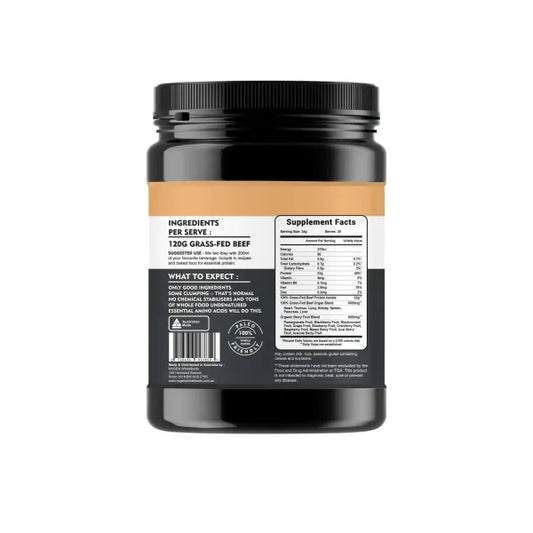 NXGEN Animal Based Protein Powder - Grass Fed Beef Protein with Organs & Fruit